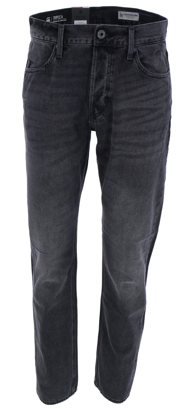 G-STAR RAW DENIM TRIPLE A REGULAR STRAIGHT Herren Jeans 100 % Bio-Baumwolle - G-Star Raw Denim - SAGATOO - 8719772812552