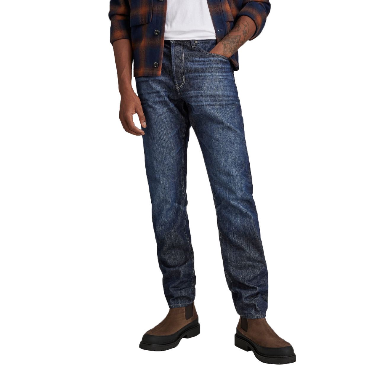 G-STAR RAW DENIM TRIPLE A REGULAR STRAIGHT worn in pacific Herren Jeans - G-Star Raw Denim - SAGATOO - 8720346737485