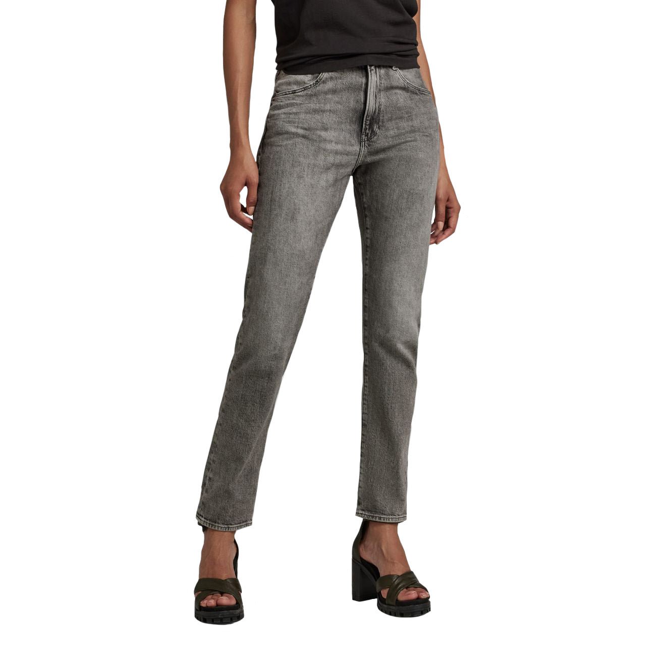 G-STAR RAW DENIM VIRJINYA SLIM Faded Carbon Damen Jeans - G-Star Raw Denim - SAGATOO - 8720346261669