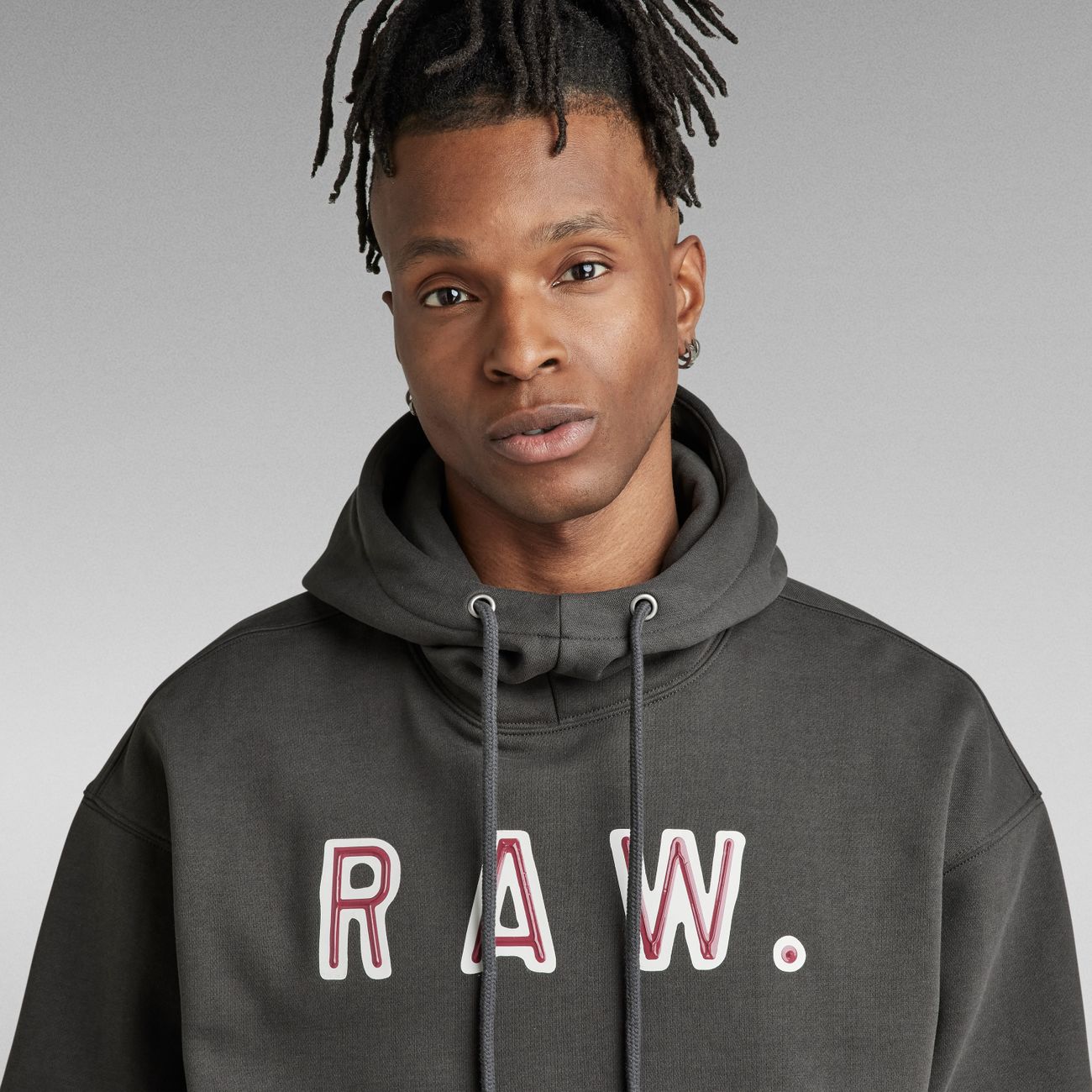 G-STAR RAW DENIM VULCANIC RAW LOOSE HOODED SWEAT Herren Sweatshirt - G-Star Raw Denim - SAGATOO - 8720346756417