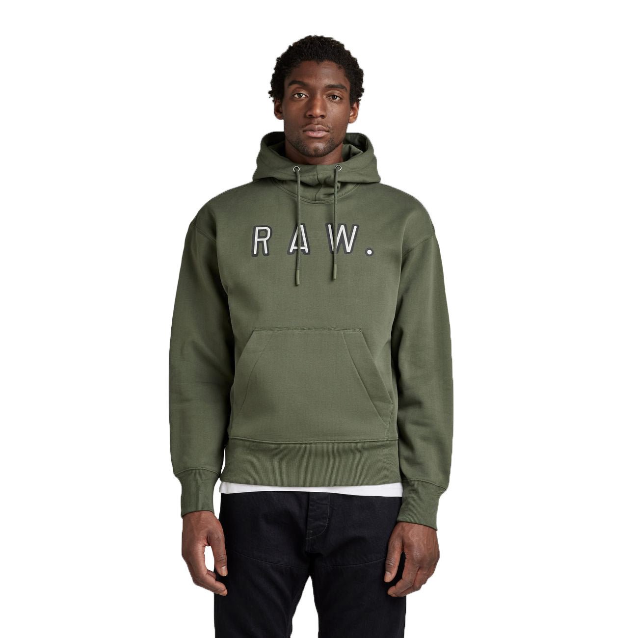 G-STAR RAW DENIM VULCANIC RAW LOOSE HOODED SWEAT Herren Sweatshirt - G-Star Raw Denim - SAGATOO - 8720346756523