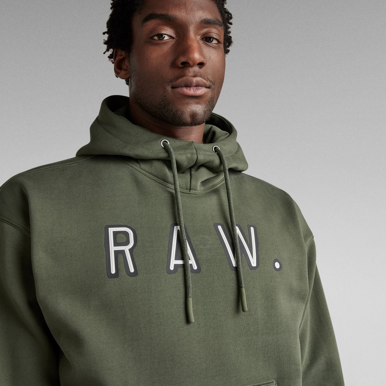 G-STAR RAW DENIM VULCANIC RAW LOOSE HOODED SWEAT Herren Sweatshirt - G-Star Raw Denim - SAGATOO - 8720346756523