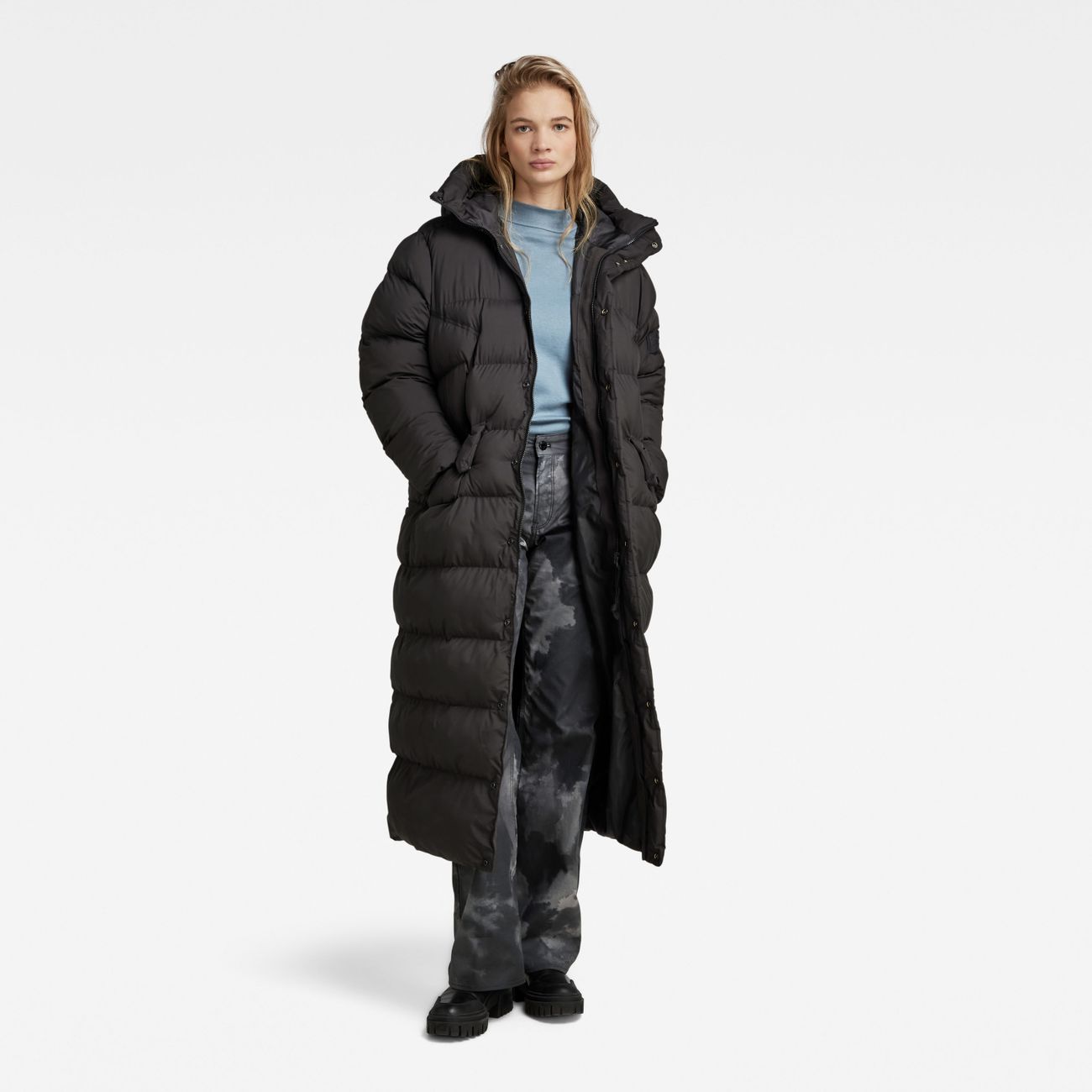 G-STAR RAW DENIM WHISTLER LONG PUFFER Damen Wintermantel - G-Star Raw Denim - SAGATOO - 8720347778098