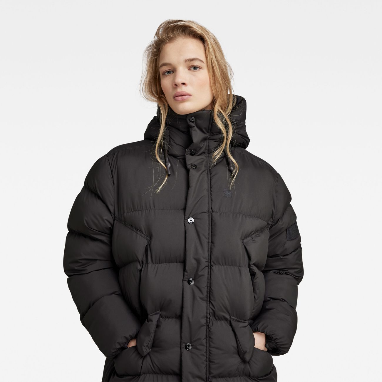 G-STAR RAW DENIM WHISTLER LONG PUFFER Damen Wintermantel - G-Star Raw Denim - SAGATOO - 8720347778098
