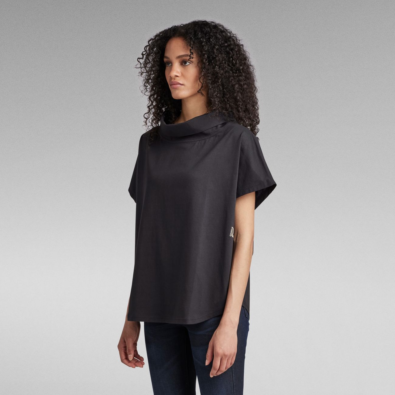 G-STAR RAW DENIM WOVEN MIX LOOSE S/L Damen Shirt - G-Star Raw Denim - SAGATOO - 8720346863863