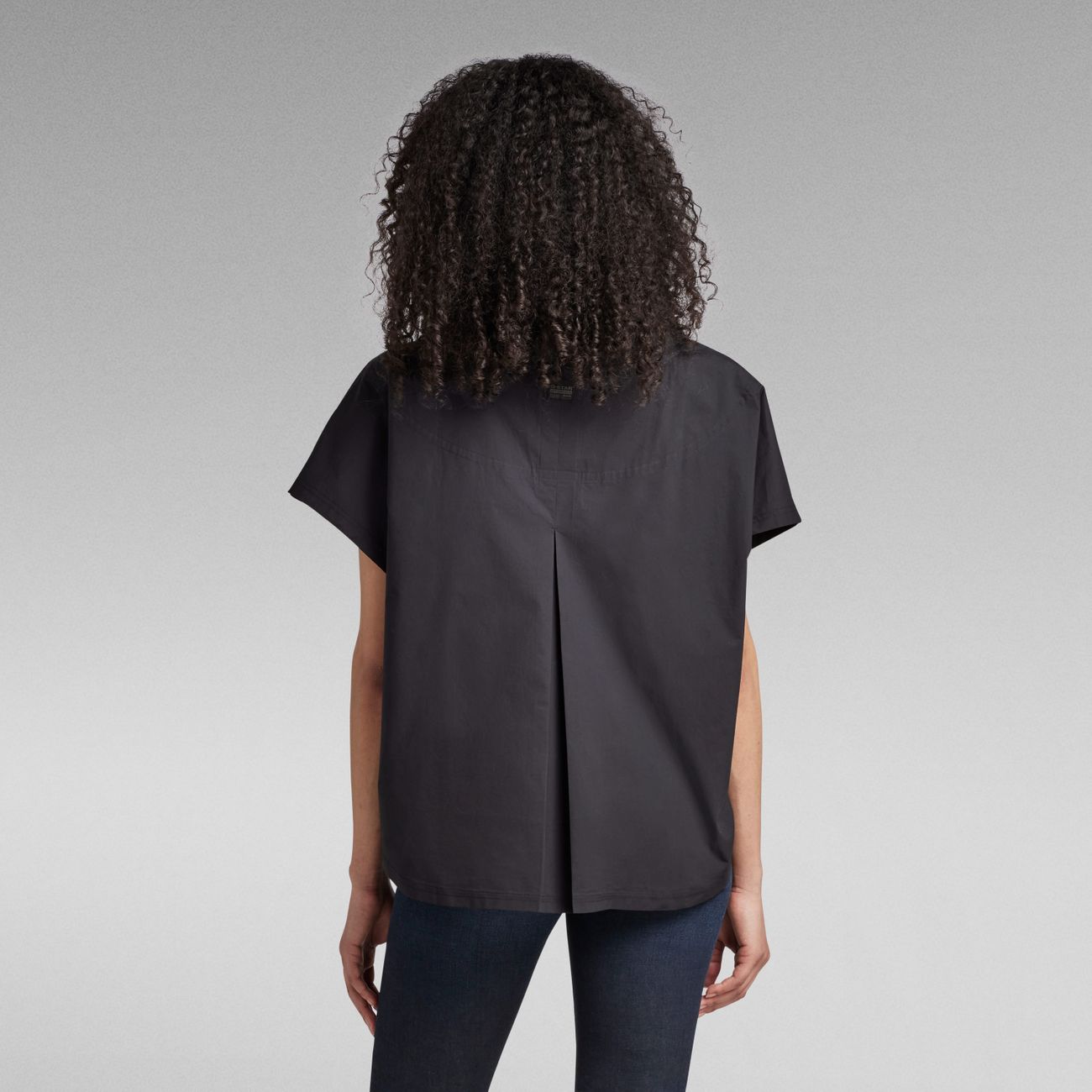 G-STAR RAW DENIM WOVEN MIX LOOSE S/L Damen Shirt - G-Star Raw Denim - SAGATOO - 8720346863863