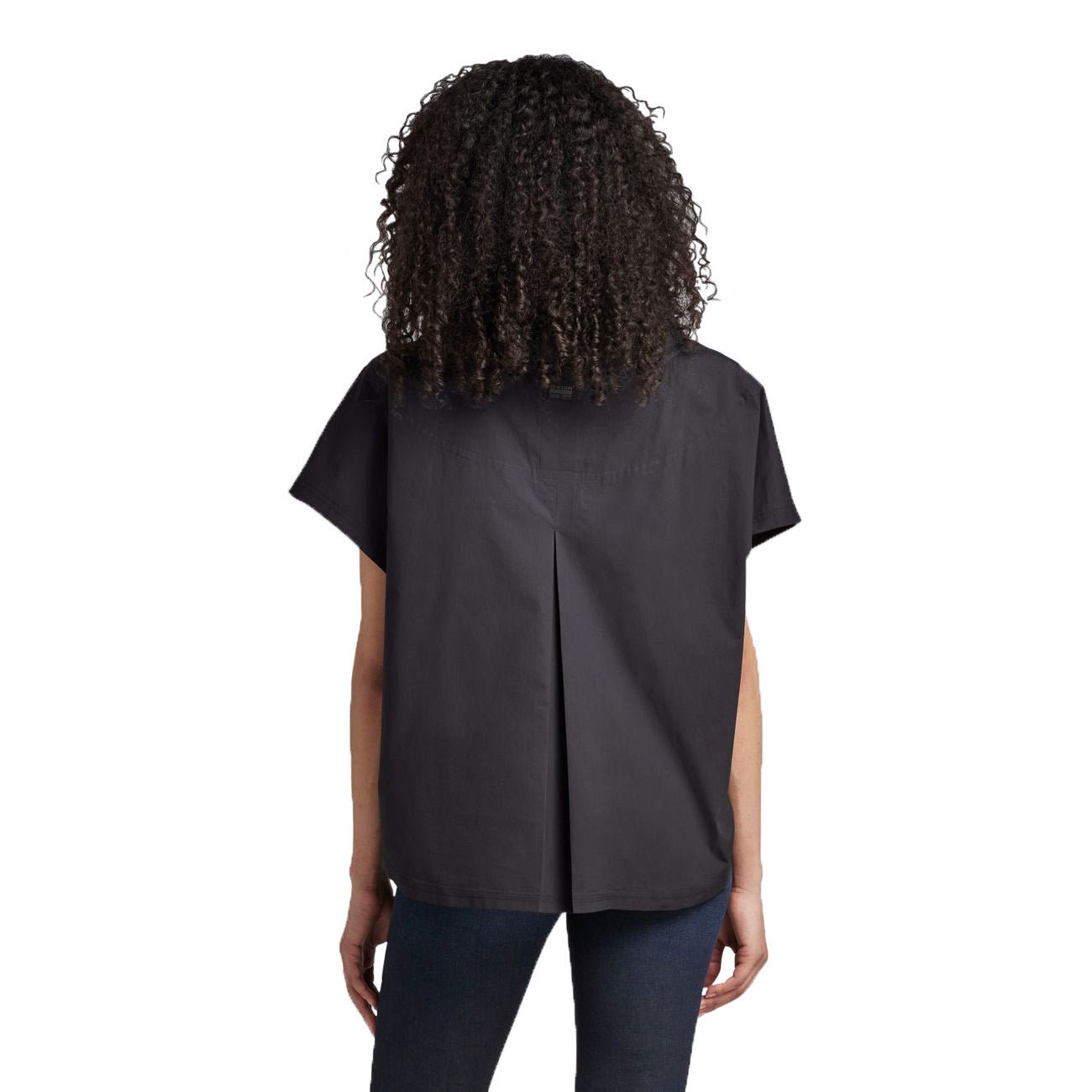 G-STAR RAW DENIM WOVEN MIX LOOSE S/L Damen Shirt - G-Star Raw Denim - SAGATOO - 8720346863863