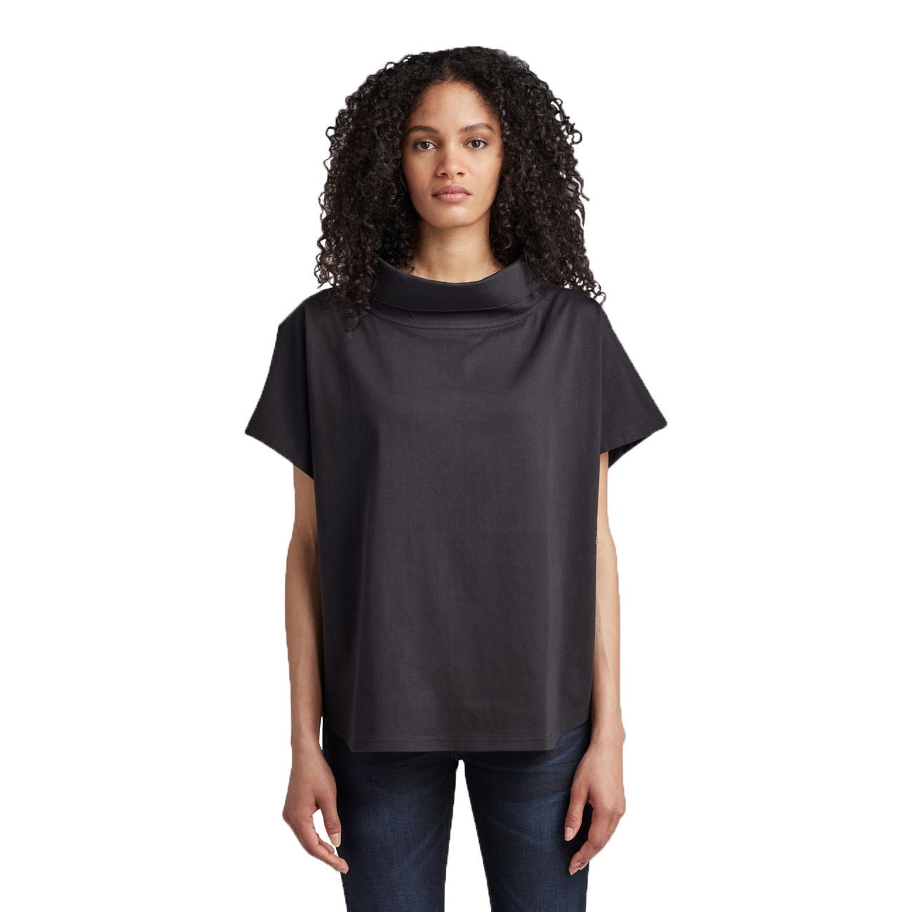 G-STAR RAW DENIM WOVEN MIX LOOSE S/L Damen Shirt - G-Star Raw Denim - SAGATOO - 8720346863863