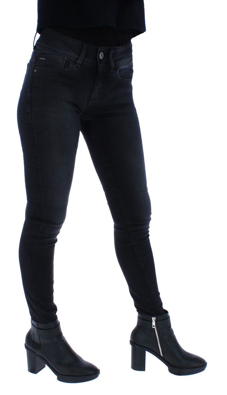 G-STAR RAW LYNN MID SKINNY Damen Jeans Dusty Grey - G-Star Raw Denim - SAGATOO - 8719768097994