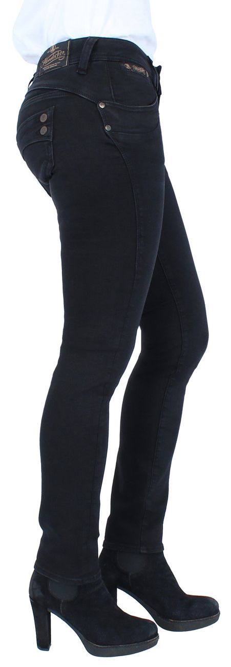 Herrlicher Damen Jeans Piper Slim 5650 DB840 671 Tempest Denim Black - Herrlicher - SAGATOO - 4053192417145