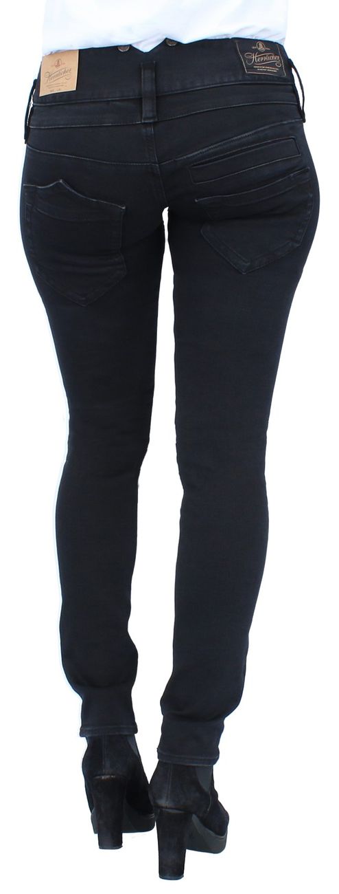 Herrlicher Pitch Slim Damen Jeans 5303 DB840 671 Tempest Black Denim - Herrlicher - SAGATOO - 4053192416704