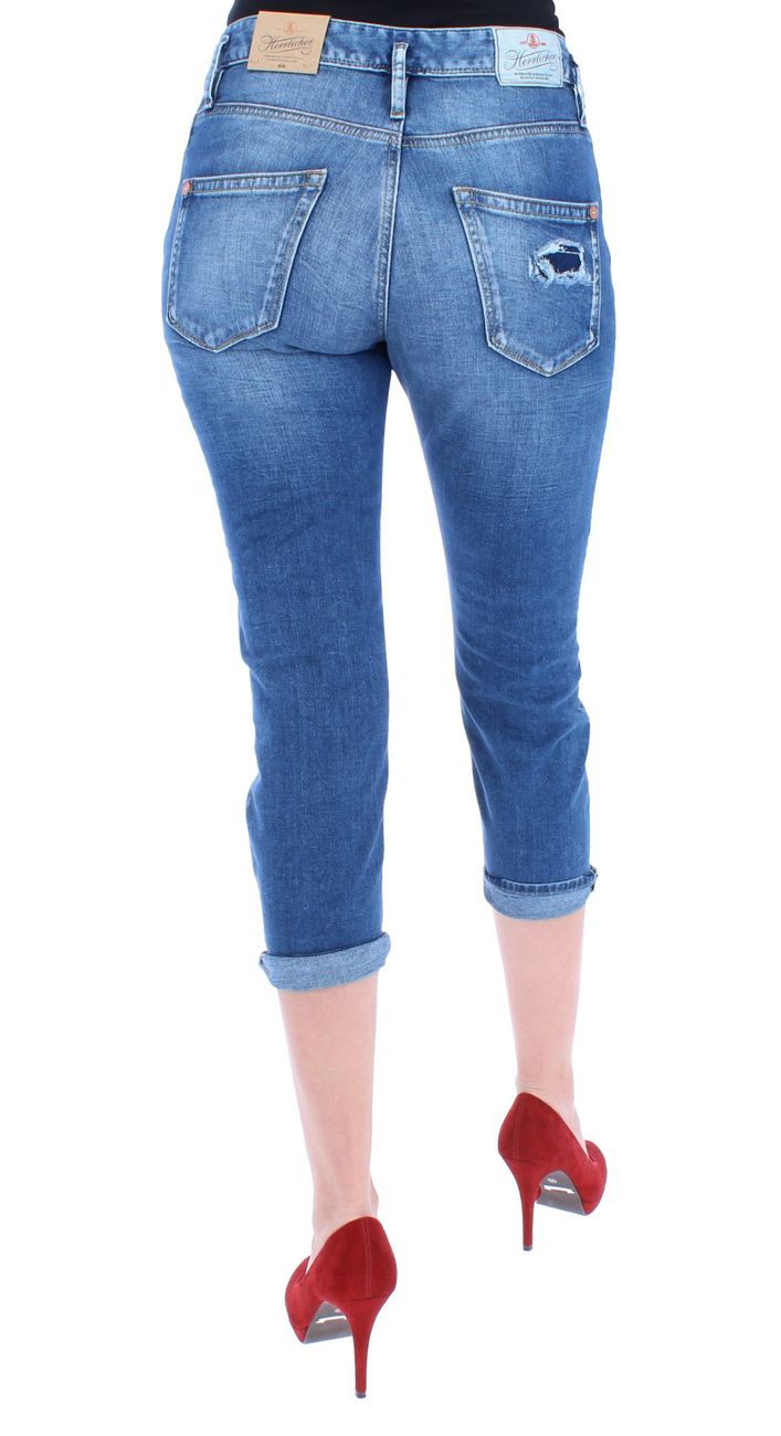 HERRLICHER SHYRA CROPPED Damen Jeans 5-Pocket-Jeans im Destroyed Style - Herrlicher - SAGATOO - 4053192789846