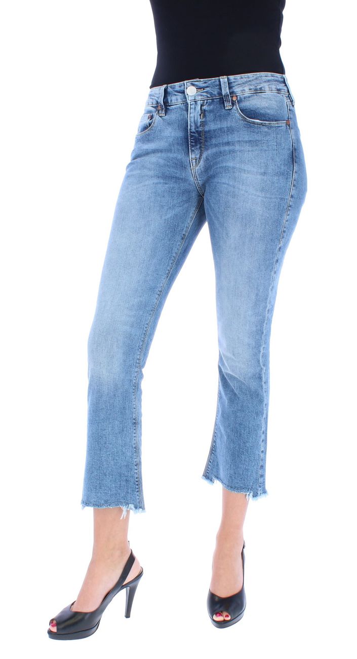 Herrlicher Super G Boot Cropped Damen 7/8 Jeans gefranster Saum - Herrlicher - SAGATOO - 4053192845481