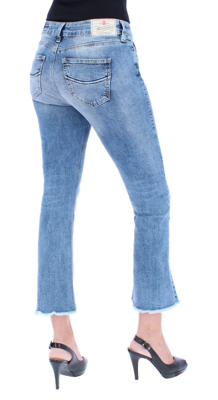 Herrlicher Super G Boot Cropped Damen 7/8 Jeans gefranster Saum - Herrlicher - SAGATOO - 4053192845481