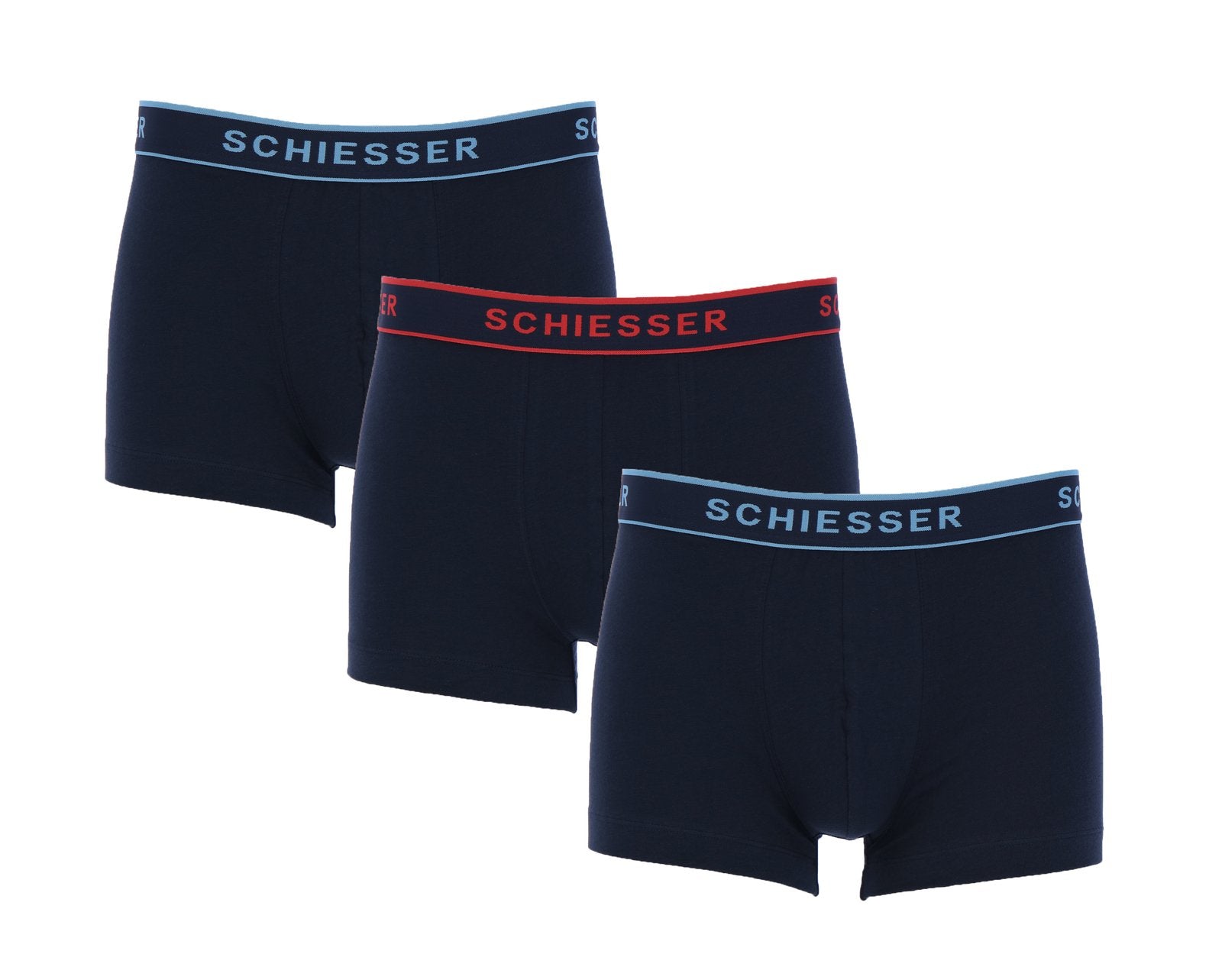 SCHIESSER 3 PACK SHORTS LOGO Herren Shorts - Schiesser - SAGATOO - 4007065979643