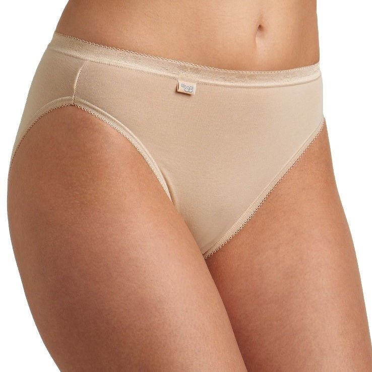 Sloggi 24/7 Cotton Lace Tai Damen Slips 3er Pack aus natürlicher Baumwolle - Sloggi - SAGATOO - 7613112895414